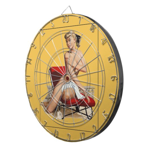 Cible De Fléchettes Pin- (Devant droit)