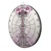 Cible De Fléchettes Pink Floral Dartboard (Devant droit)