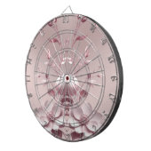 Cible De Fléchettes Pink Floral Dartboard (Devant droit)