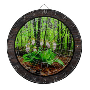 Cible De Fléchettes Pink Lady Slipper sauvage orchidée