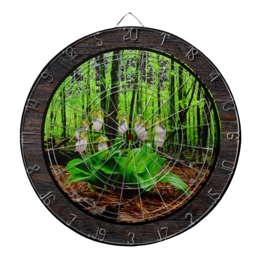 Cible De Fléchettes Pink Lady Slipper sauvage orchidée (Devant)