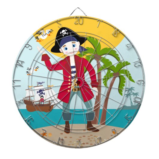 Cible De Fléchettes Pirate kid birthday (Devant)