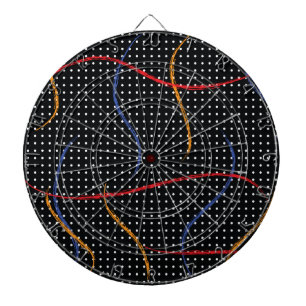Cible De Fléchettes Plafond et points de peinture rétro
