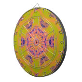 Cible De Fléchettes Plage coucher de soleil Haut contraste Mandela (Devant droit)