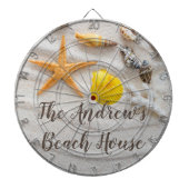 Cible De Fléchettes Plage de sable et de coquillages (Devant)