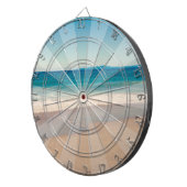 Cible De Fléchettes Plage de style Turquoise Turquoise (Devant droit)