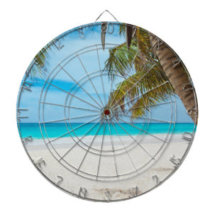 Cible De Fléchettes Plage du Paradis tropical