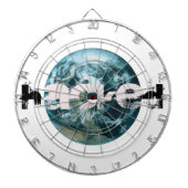 Cible De Fléchettes planète Terre piratée (Devant)