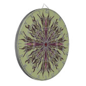 Cible De Fléchettes Plante à œil psychédélique - Mandala botanique sur (Devant gauche)