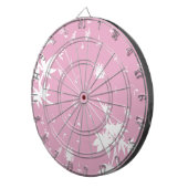 Cible De Fléchettes Plantes roses et blancs (Devant droit)