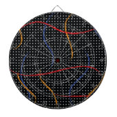 Cible De Fléchettes Plaque et points de peinture rétro (Devant)