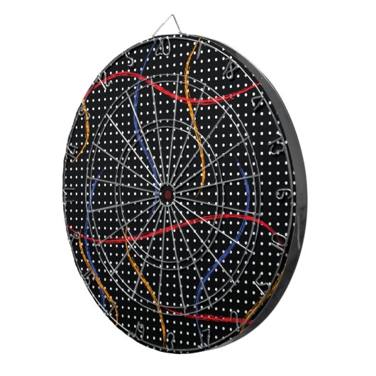 Cible De Fléchettes Plaque et points de peinture rétro (Devant droit)