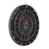 Cible De Fléchettes Plaque et points de peinture rétro (Devant gauche)