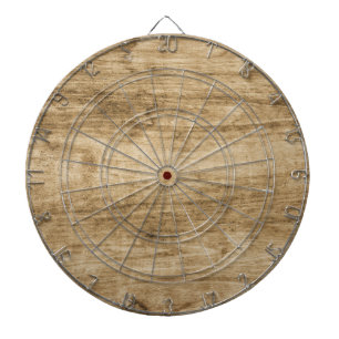 Cible De Fléchettes Plateau en bois.