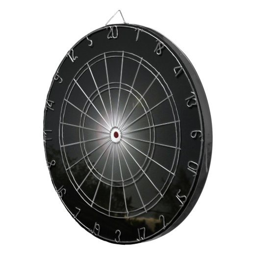 Cible De Fléchettes PLEINE LUNE, panneau de dard NOIR de CIEL (Devant droit)