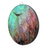 Cible De Fléchettes Plumes Pastel Peacock (Devant droit)