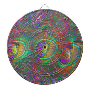 Cible De Fléchettes Plumes Peacock Tinsel de Noël