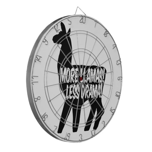 Cible De Fléchettes Plus de lamas moins de drame (Devant gauche)