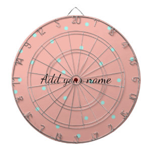 Cible De Fléchettes Points abstraits bleu orange ajouter nom texte t t