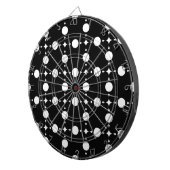Cible De Fléchettes Points blancs, Motif à pois, Points, Pois (Devant droit)