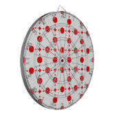 Cible De Fléchettes Pois rouges, Motif à points polka, points, pointil (Devant gauche)