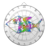 Cible De Fléchettes Poisson Abstrait (Devant)