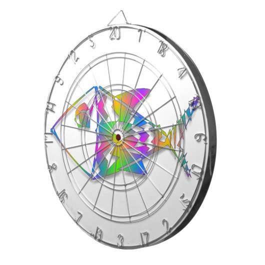 Cible De Fléchettes Poisson Abstrait (Devant droit)