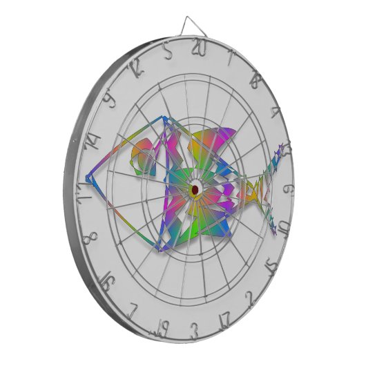 Cible De Fléchettes Poisson Abstrait (Devant gauche)