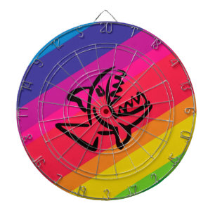 Cible De Fléchettes Poisson arc-en-ciel