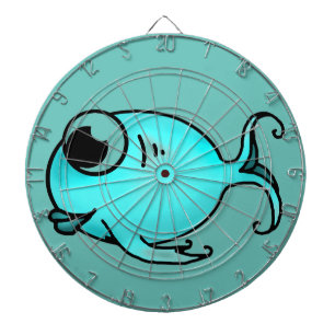 Cible De Fléchettes Poisson bleu