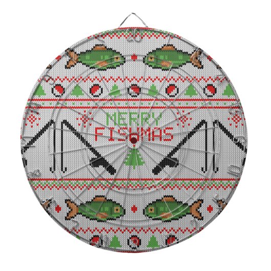 Cible De Fléchettes Poisson laide de Noël (Devant)