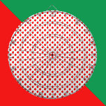 Cible De Fléchettes Pomme Motif Fruit rouge<br><div class="desc">Aimez-vous les fléchettes amusantes ? Ce tableau de fléchettes comporte un motif de pommes rouges avec des feuilles verts.</div>