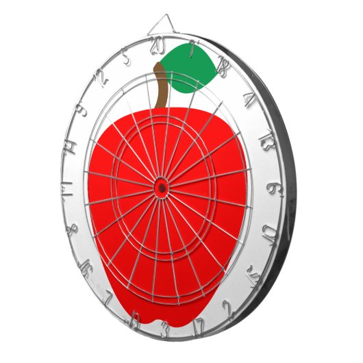 Cible De Fléchettes Pomme rouge fruits (Devant droit)