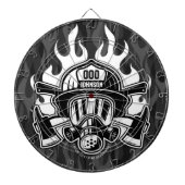 Cible De Fléchettes Pompier Secouru sur mesure Station du service d'in (Devant)