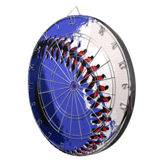 Cible De Fléchettes Pop Art Baseball (Devant droit)