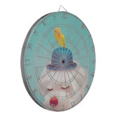 Cible De Fléchettes Portrait de chien clown méditatif (Devant gauche)