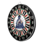 Cible De Fléchettes Portrait de dessin de Donald Trump (Devant droit)