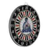 Cible De Fléchettes Portrait de dessin de Donald Trump (Devant gauche)