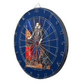 Cible de flechettes Portrait médiévale (Devant droit)