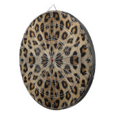 Cible De Fléchettes Poster de animal de fourrure de léopard élégant mo (Devant droit)