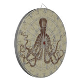 Cible De Fléchettes Poulpe Brown de cru avec des Ancres (Devant gauche)