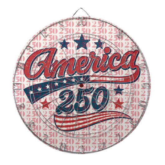 Cible de fléchettes pour le 250e anniversaire des  (Devant)