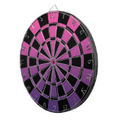 Cible De Fléchettes Pourpre d'Ombre et noir roses (Devant droit)