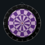 Cible de flechettes : Pourpre mauve-clair et<br><div class="desc">Pourpre mauve-clair et sombre,  et jeu de Cible de flechettes coloré par noir comprenant 6 dards en laiton</div>