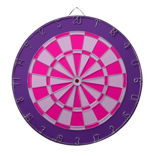 Cible de flechettes : Pourpre mauve-clair, rose, (Devant)