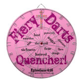 Cible De Fléchettes Praise Him N Pink Bible quota Customize (Devant)