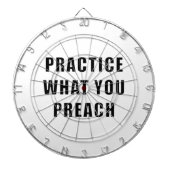 Cible De Fléchettes Pratiquez ce que vous prêchez (Devant)