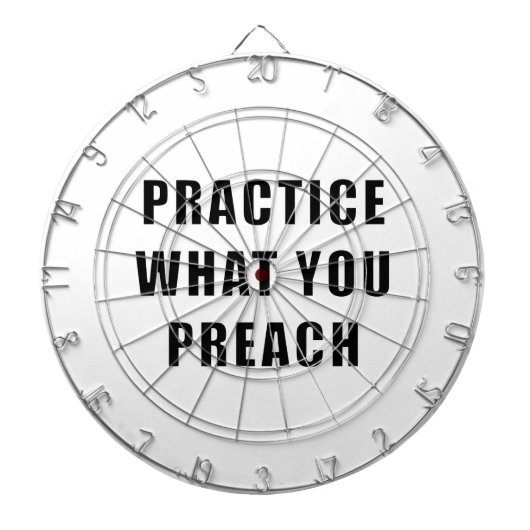 Cible De Fléchettes Pratiquez ce que vous prêchez (Devant)