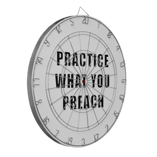 Cible De Fléchettes Pratiquez ce que vous prêchez (Devant gauche)