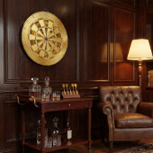 Cible De Fléchettes Premium Metallic Golden Design: Luxury Gold